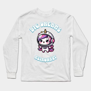 Big Dreams Astronaut Unicorn Ocean Edition Long Sleeve T-Shirt